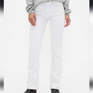 Baby Boot Mid-Rise Jean In White NWT